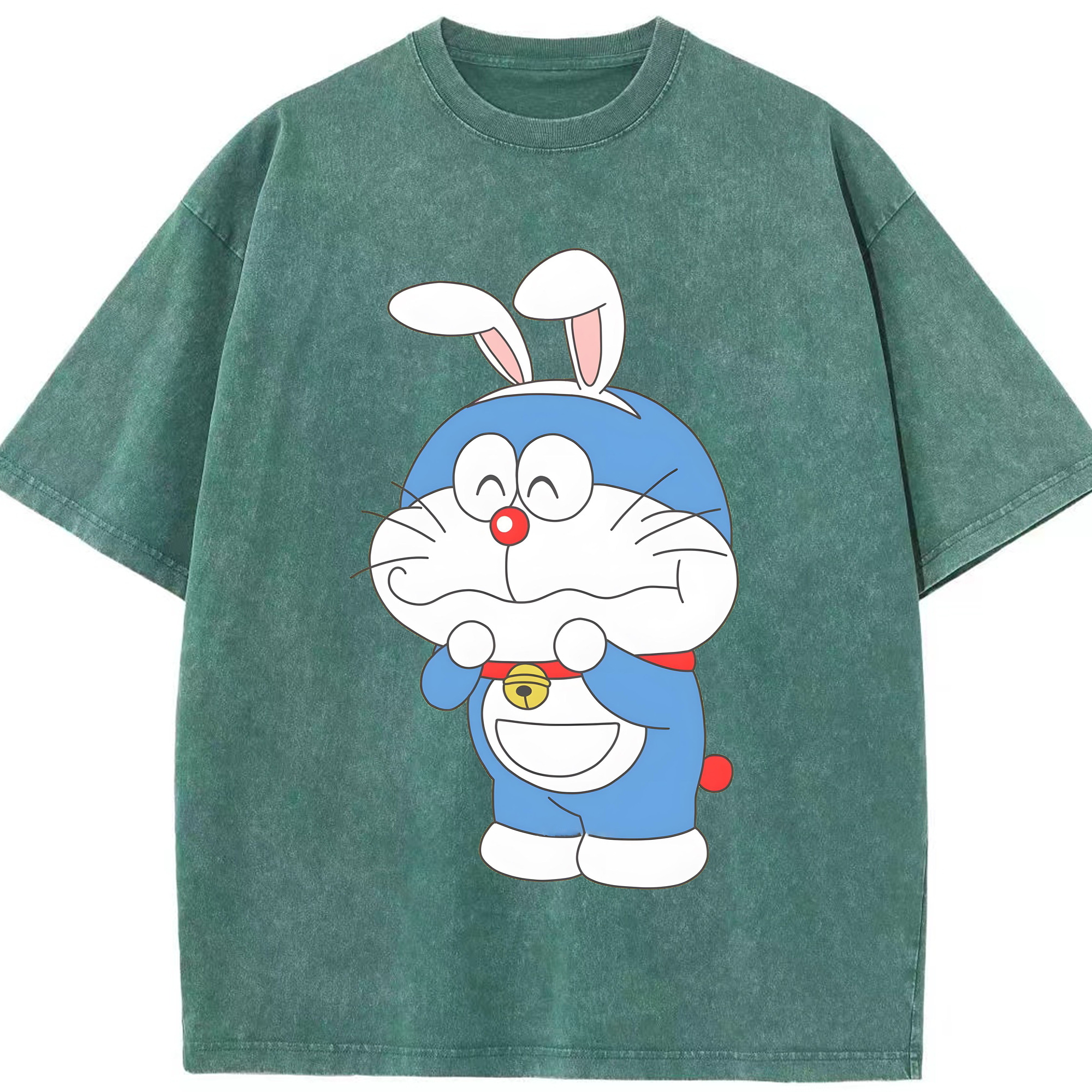 （画像用） ドラえもん Doraemon 綿100% ヴィンテージ風 半袖Tシャツ（フロントプリント）